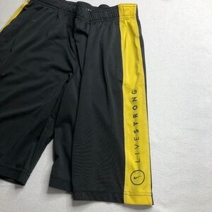Nike Men's Live Strong Lance Armstrong Cycling Dri-Fit Shorts Size Small‎